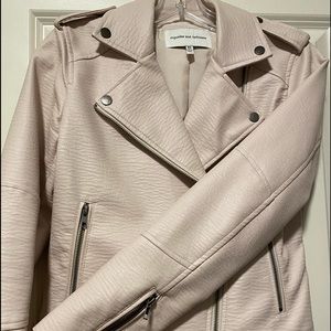Cupcakes and Cashmere vegan leather moto jacket